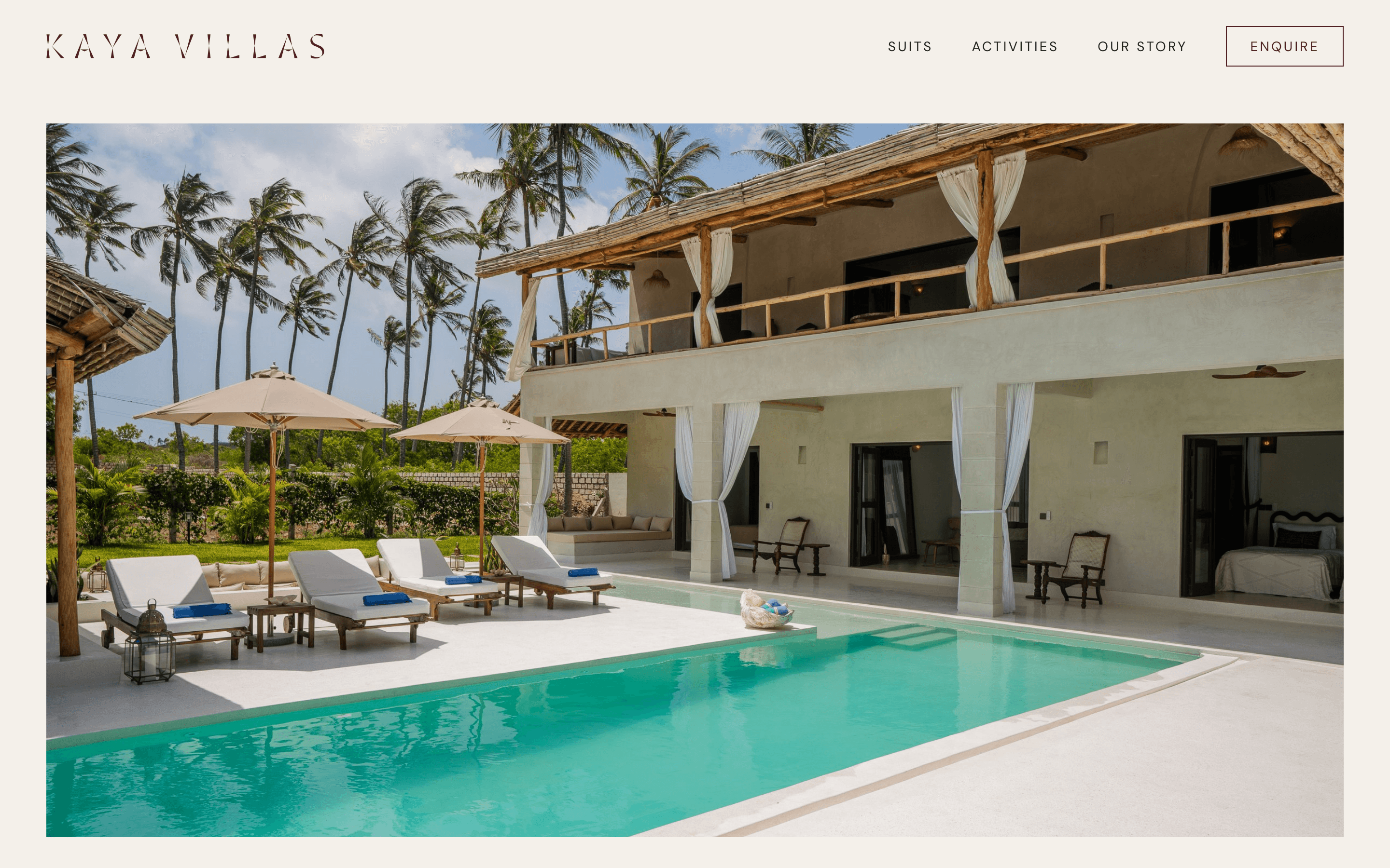 A villa website built with villa.dev